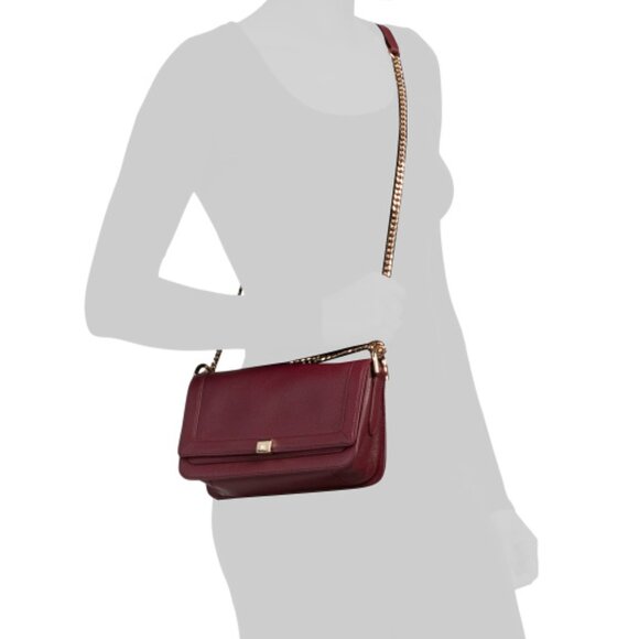 COLE HAAN Leather Daniella Chain Shoulder Bag - Picture 2 of 4